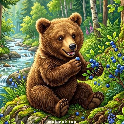 Розмальовки Ведмеді 🐻