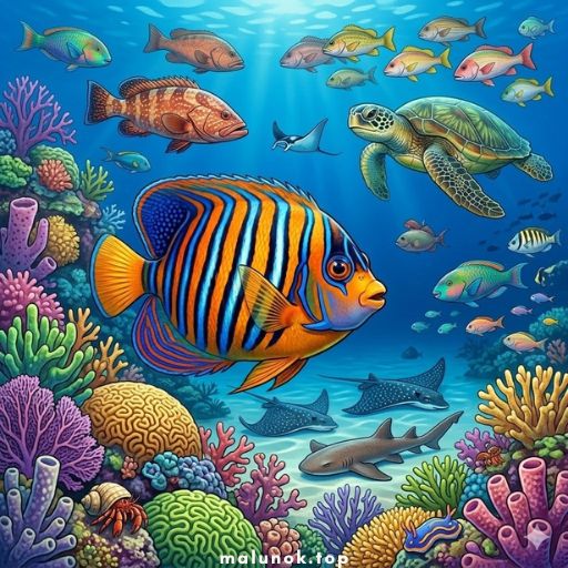 Розмальовки Риби 🐟