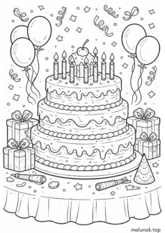 Торт на день народження