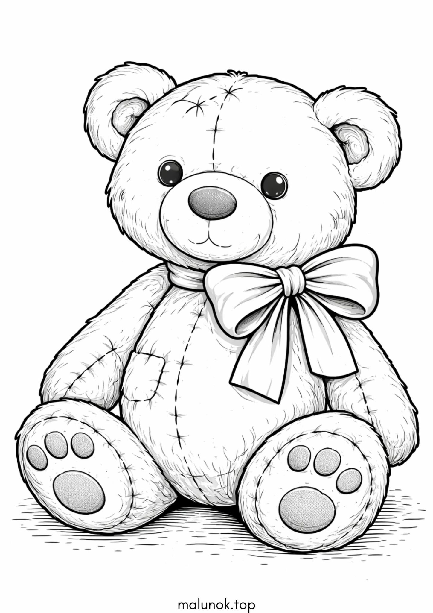 Раскраска Ведмедик Тедді Раскраска Ведмедик Тедді