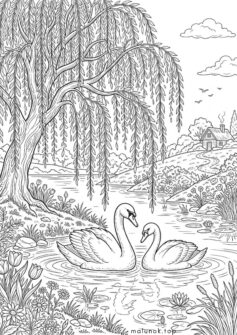 Весна – лебеді під вербою