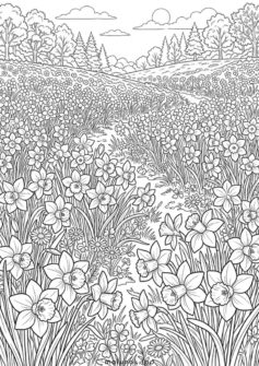 Весняні квіти – поле нарцисів