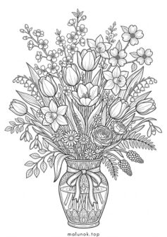 Весняний букет квітів