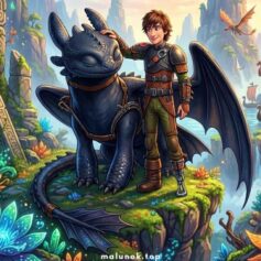 Розмальовки з Як приборкати дракона - Роздрукувати безкоштовно А4, скачати