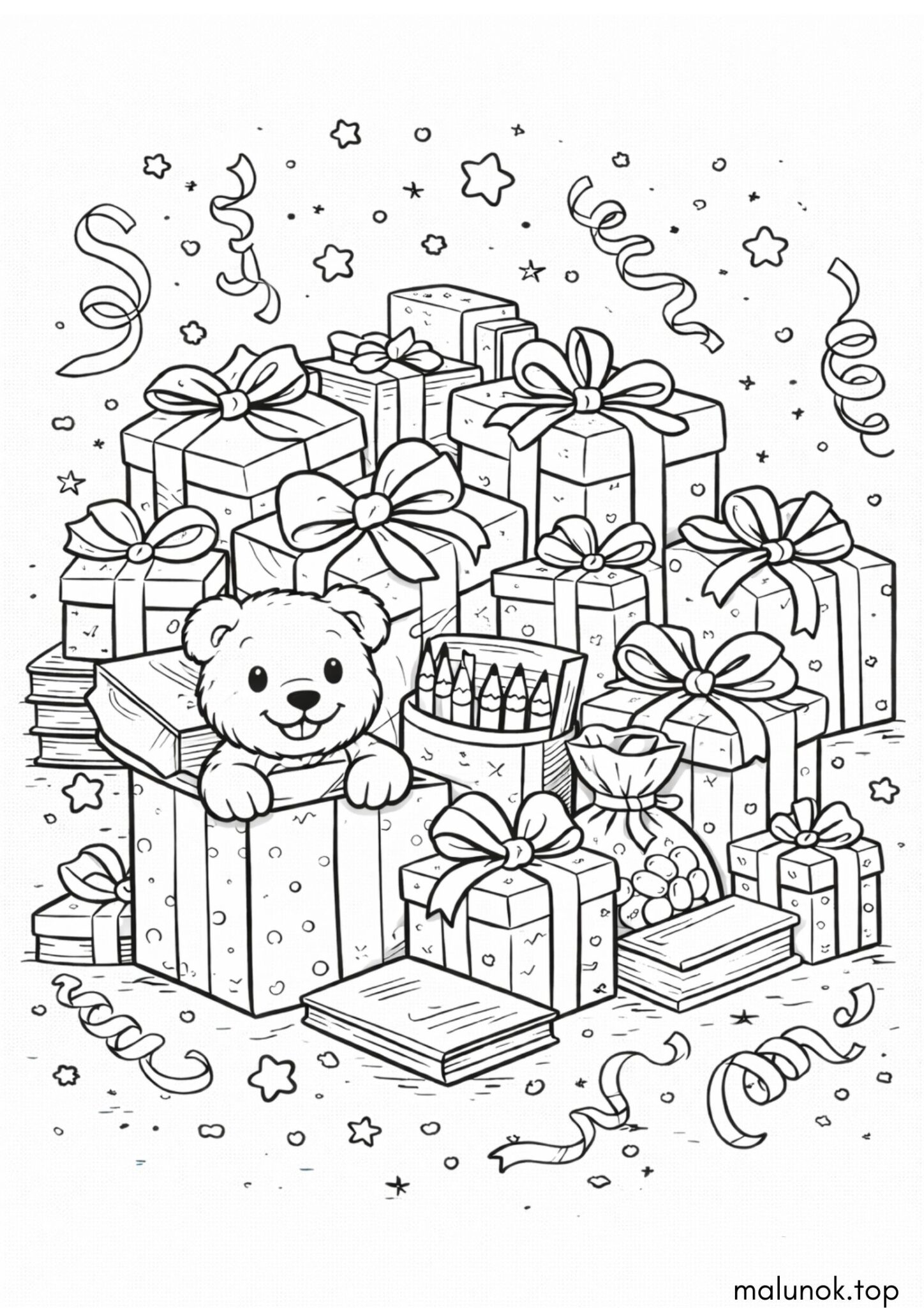 Раскраска З днем народження