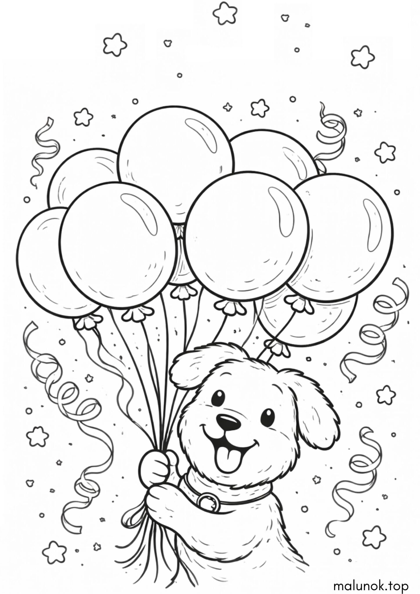 Раскраска Листівка З днем народження