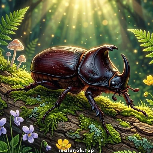 Розмальовки Жуки