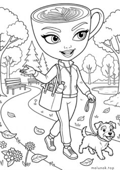 Балерина Капучино вигулює собачку