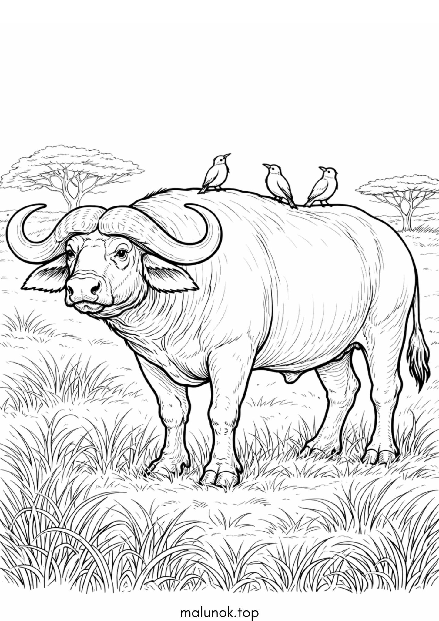 Раскраска Буйвол