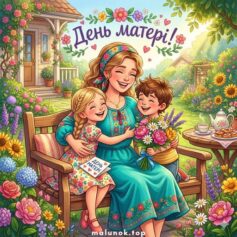 Розмальовки до дня Матері 🌸 Роздрукувати безкоштовно А4, скачати