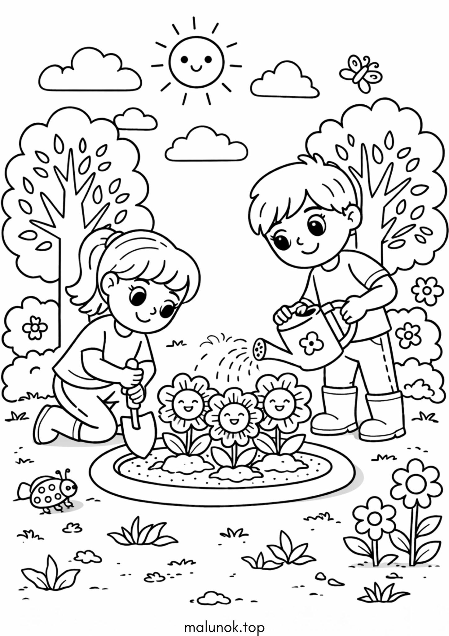 Розмальовка До дня Землі для малюків