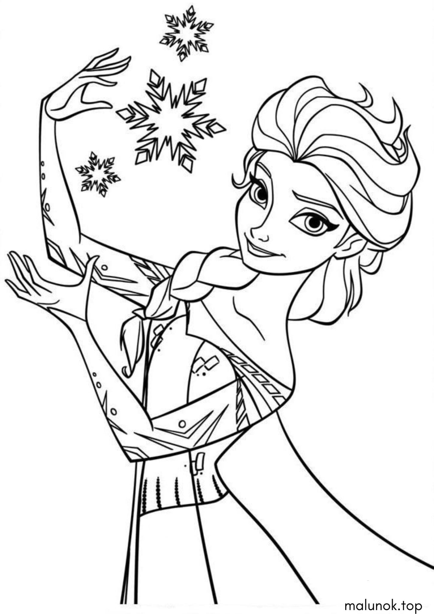 Раскраска Ельза (Крижане серце)