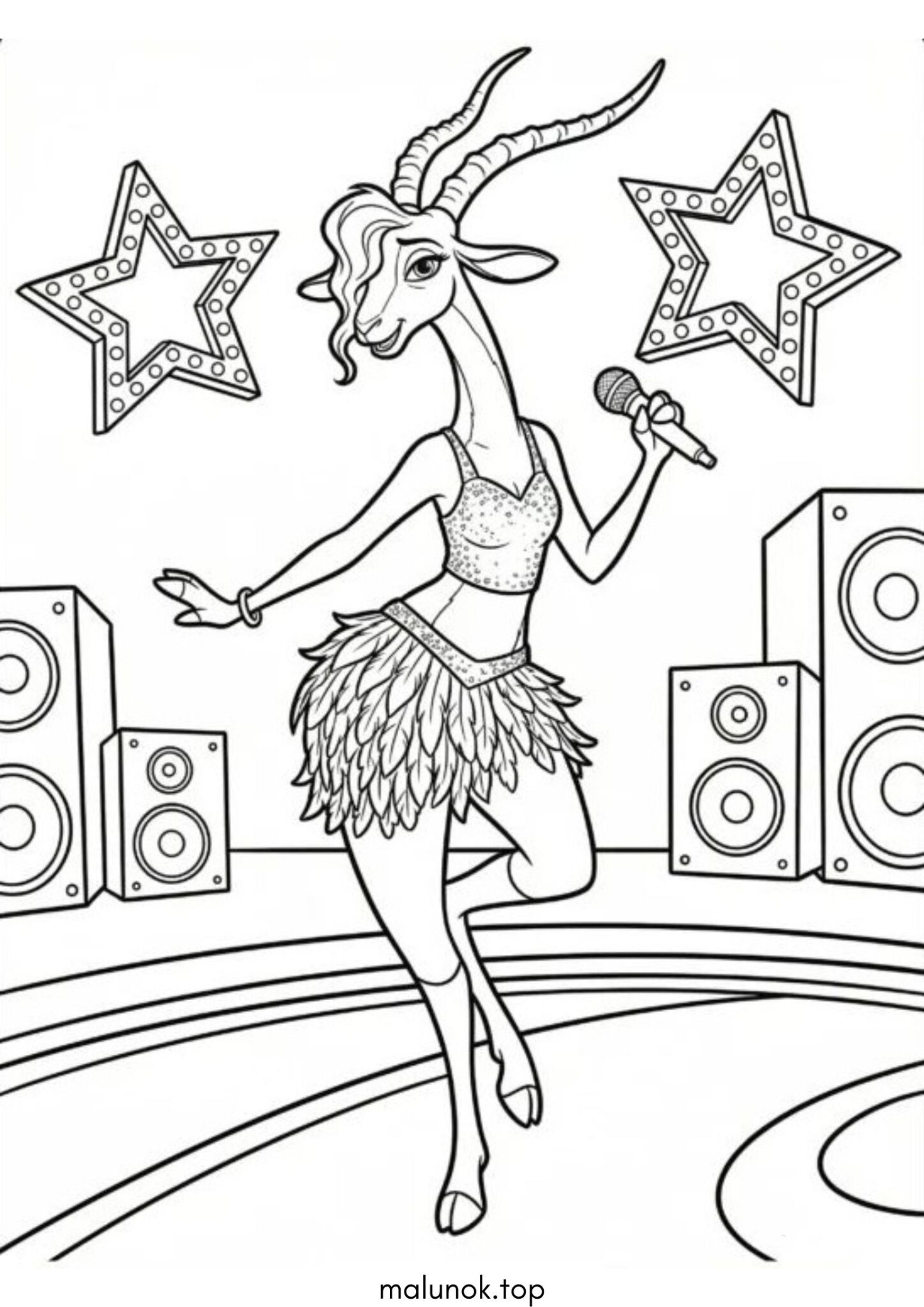 Раскраска Газелле (Зоотрополіс)