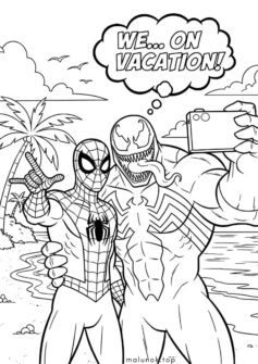 Людина-павук з Веномом на відпочинку