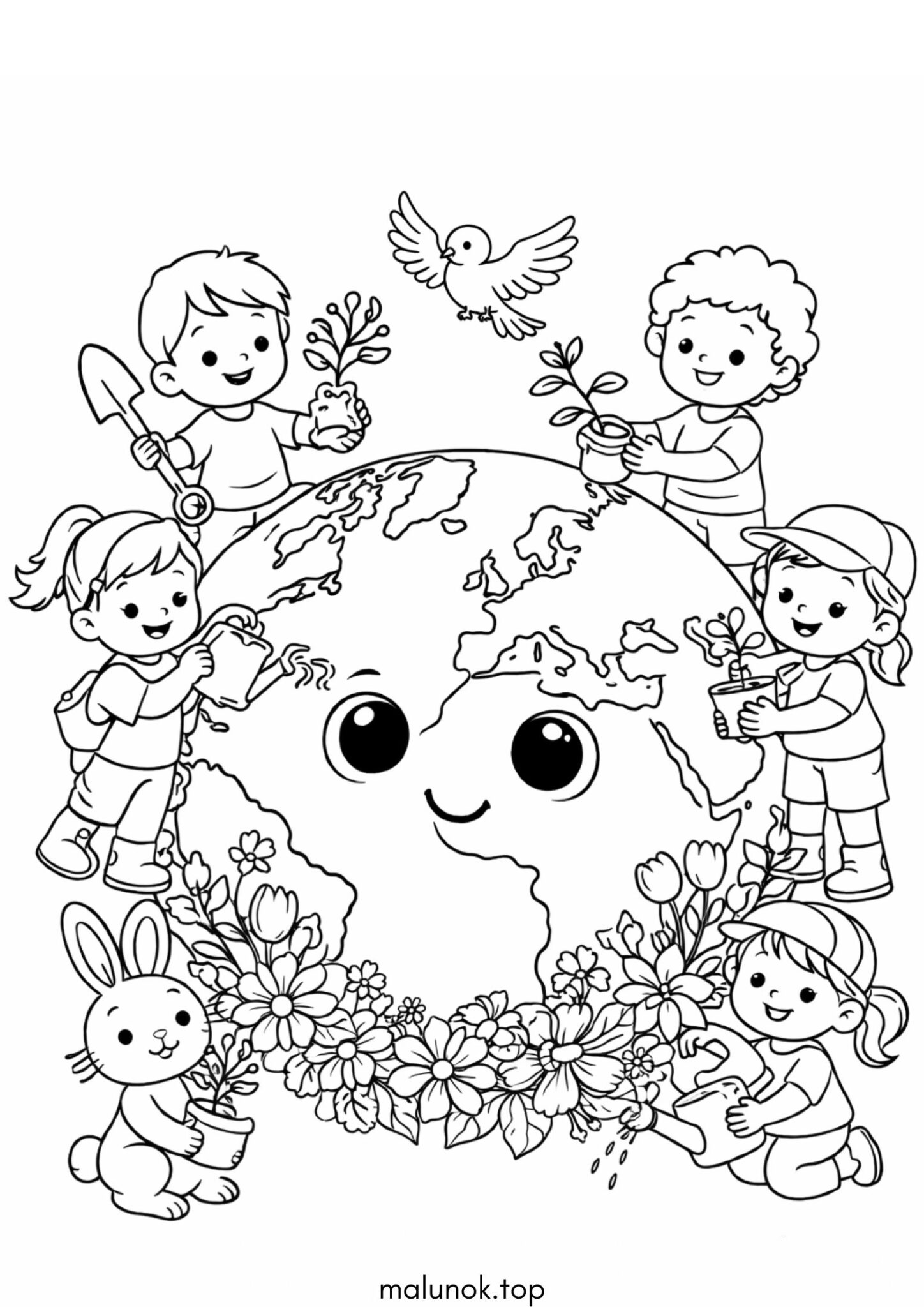 Розмальовка Міжнародний день Землі