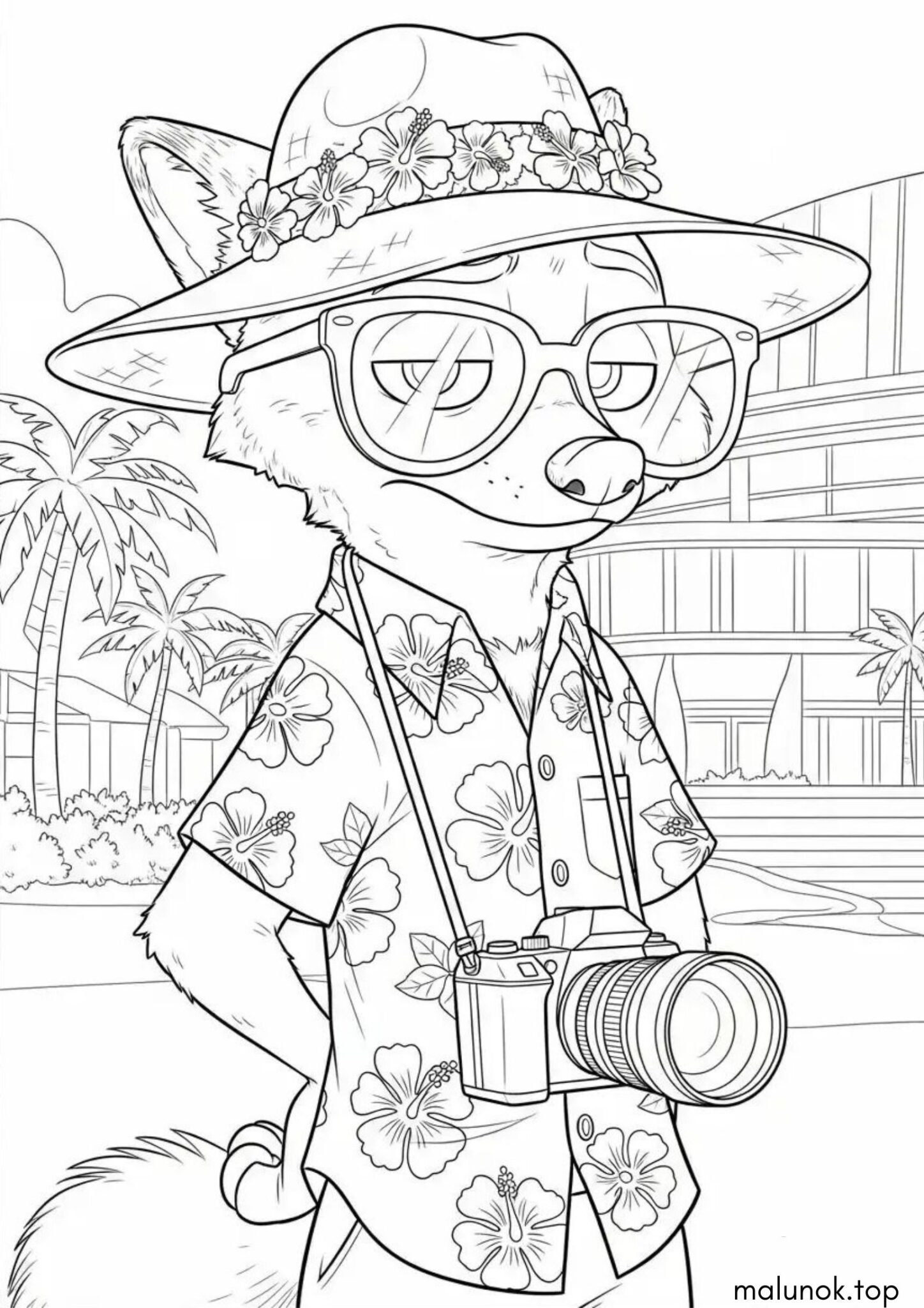 Раскраска Нік Крутихвіст (Зоотрополіс)