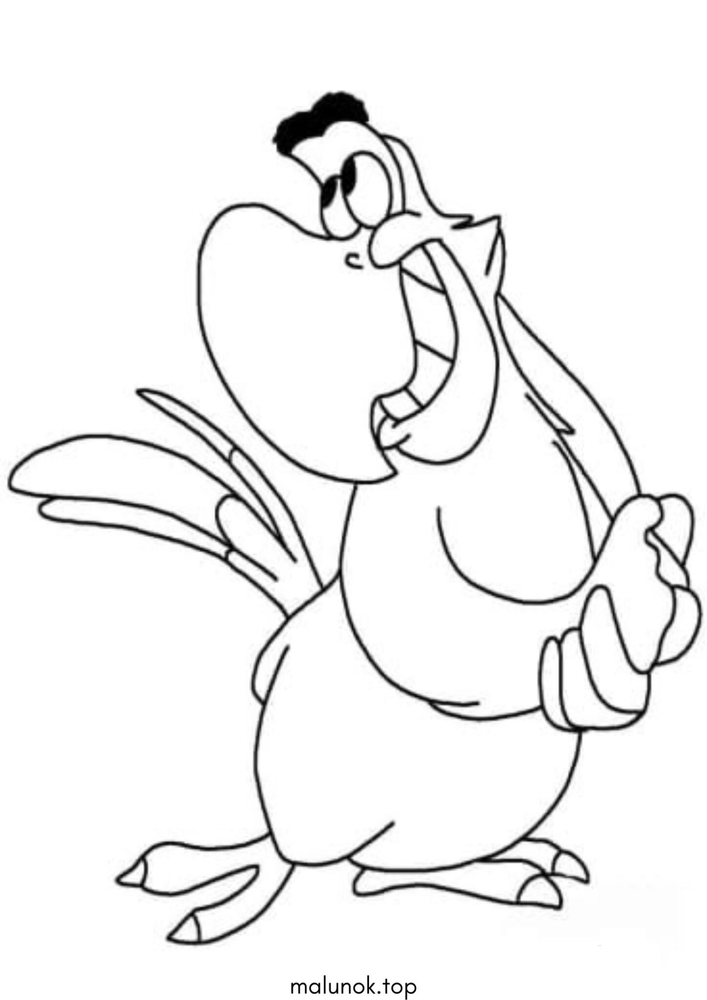 Раскраска Папуга Яґо (Аладдін)