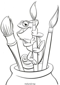 Паскаль з кистями (Рапунцель)