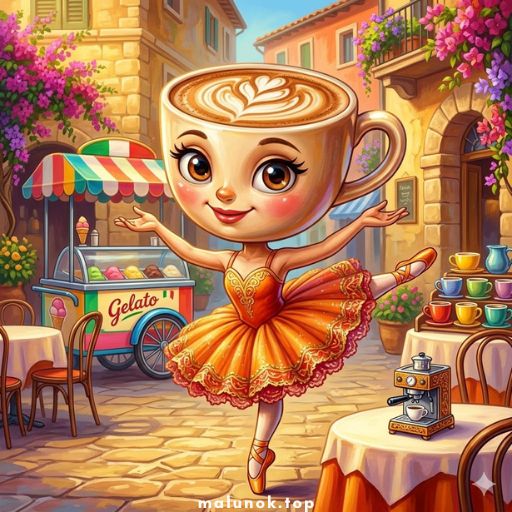 Розмальовки Балерина Капучино ☕ Ballerina Cappuccino