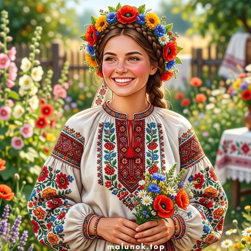 Розмальовки День вишиванки 💛💙