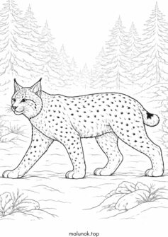 Рись у лісі