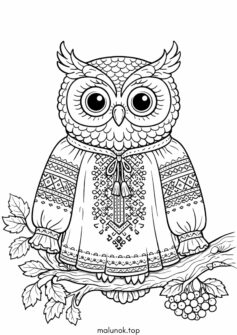 До дня вишиванки – Сова у вишиванці