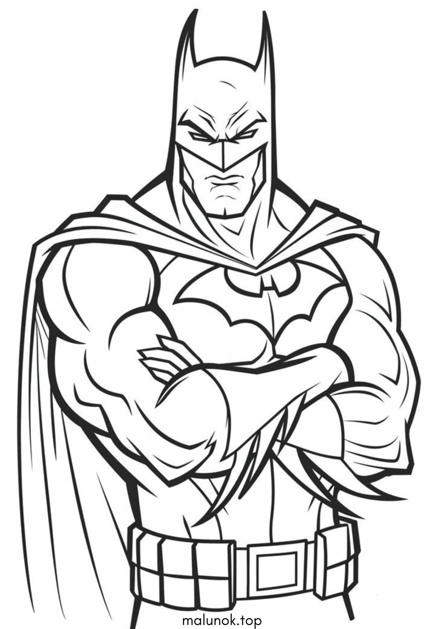 Раскраска Суворий Бетмен