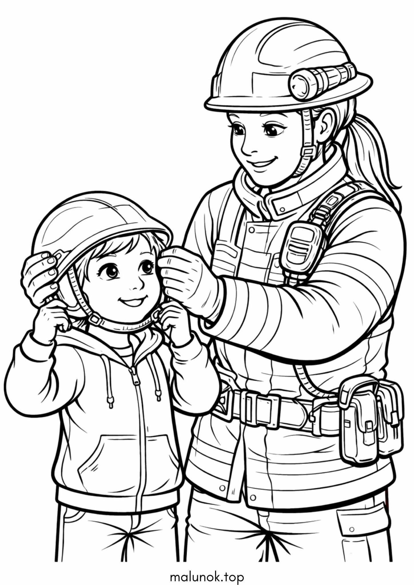 Раскраска До дня цивільного захисту – Захисна каска