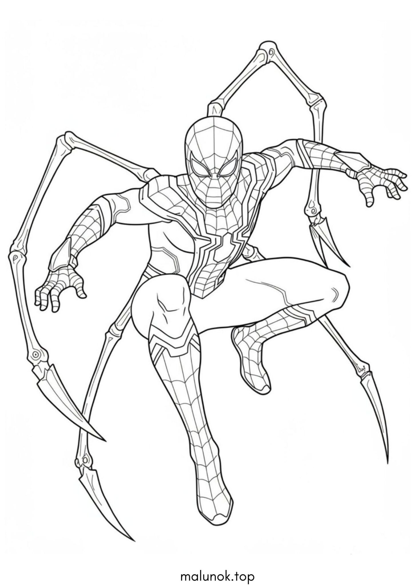 Раскраска Залізний людина-павук