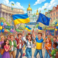 Розмальовки до дня Європи для дітей ⭐️ Роздрукувати безкоштовно А4, скачати