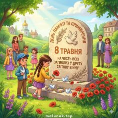 Дитячі розмальовки до Дня пам’яті та примирення