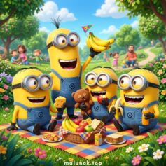 Посіпаки 🍌 Міньйони розмальовки роздрукувати безкоштовно А4, скачати