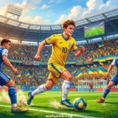 Розмальовки Футбол ⚽ Роздрукувати безкоштовно А4, скачати